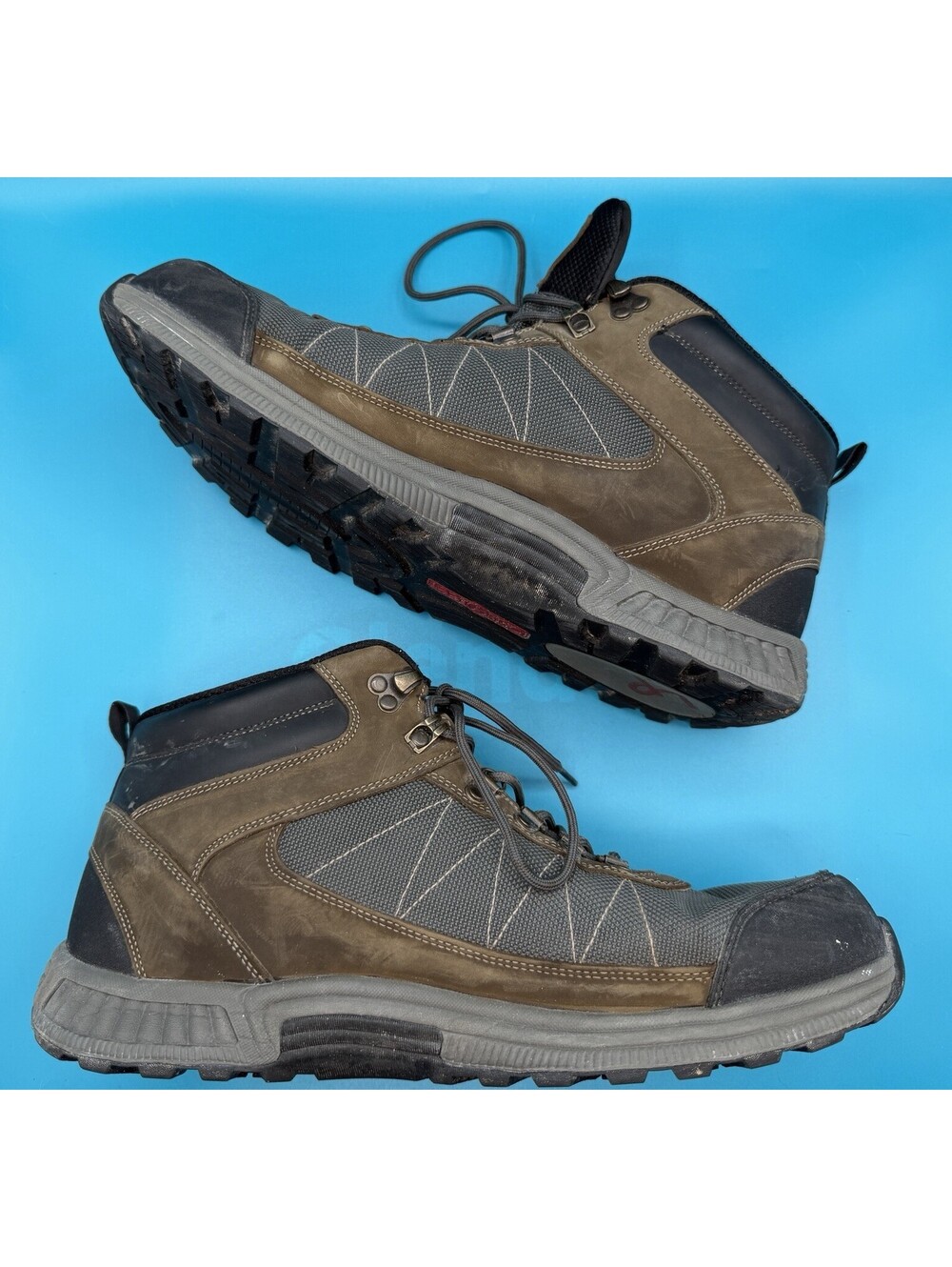 Orthofeet Hunter Men’s Hiking Boots Size 14 Orthopedic Brown Waterproof Hunting